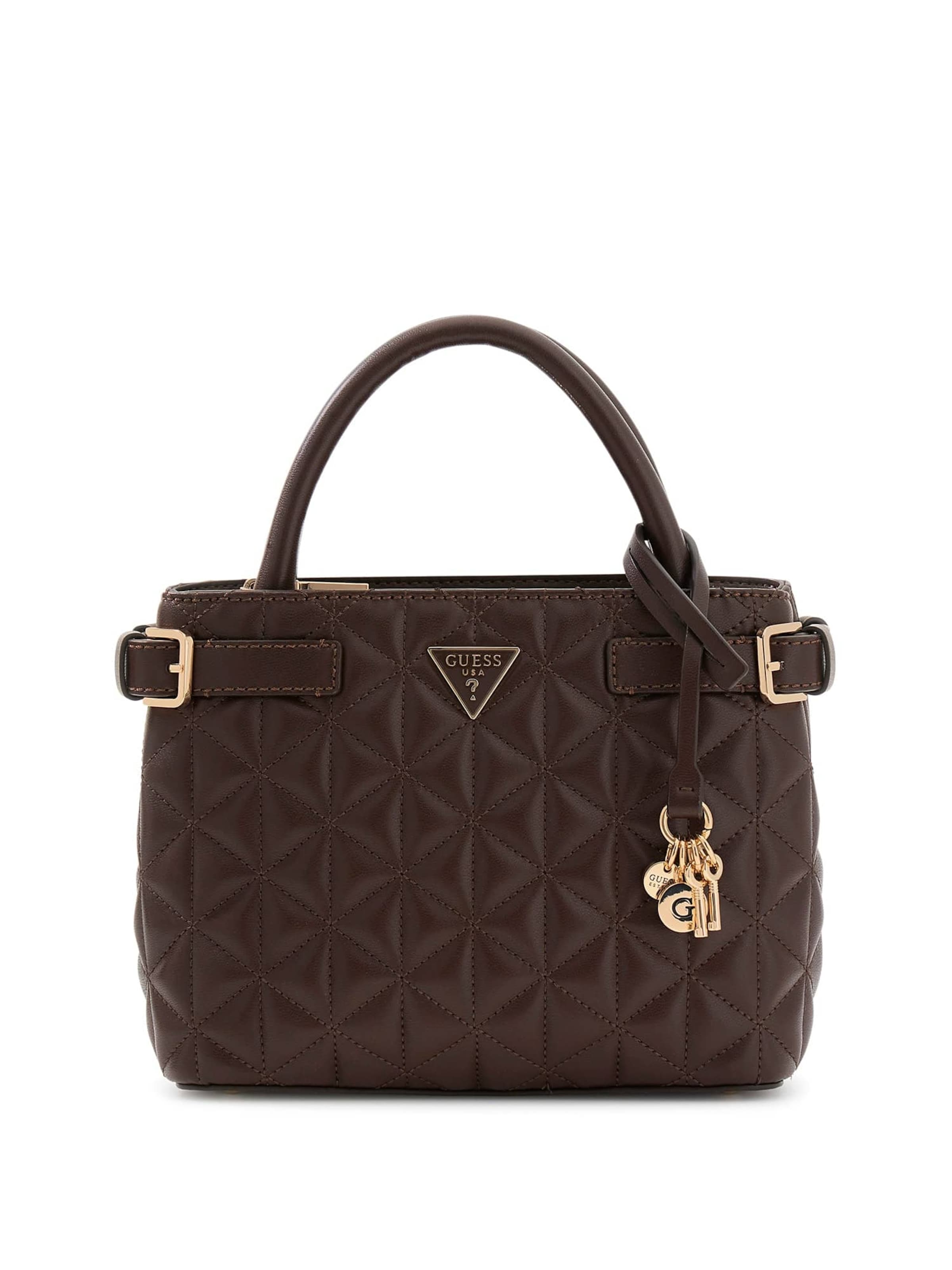 GUESS Handtasche 'Paisleigh' in Braun: Vorderseite