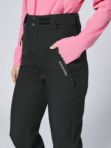 CHIEMSEE Slim fit Outdoor Pants in Black