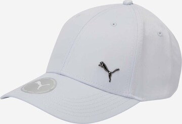 PUMA - Gorra en blanco: frente