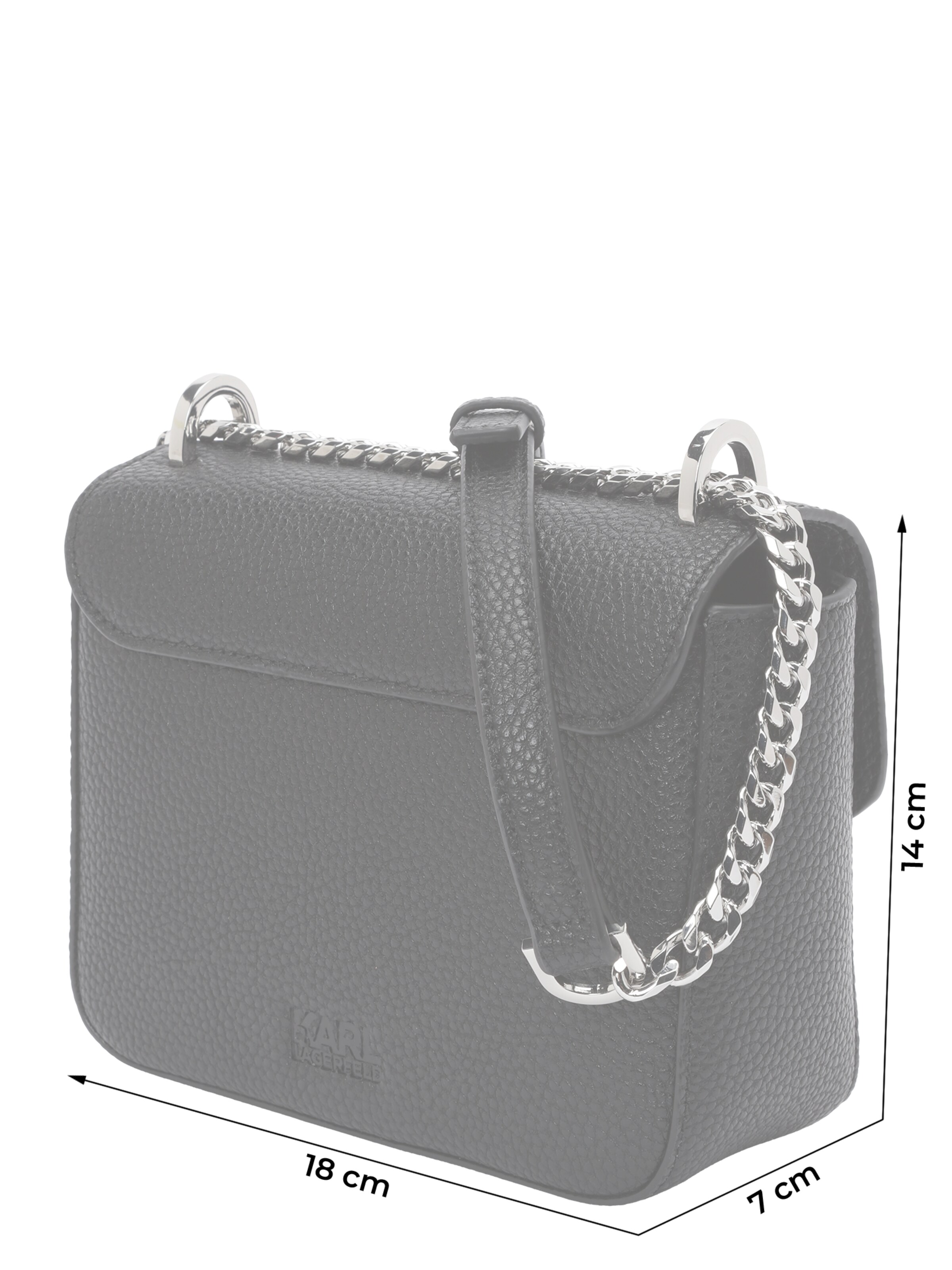 Karl Lagerfeld - Bolso de hombro en negro