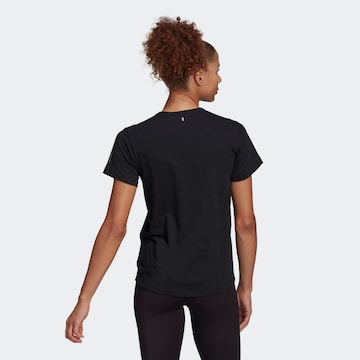 Tricou funcțional 'Run It Space Race' de la ADIDAS SPORTSWEAR pe negru