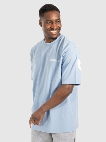 Smilodox Oversize T-Shirt ' Liquid Brail ' in Blau