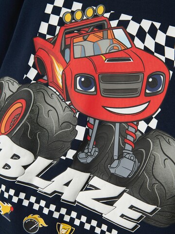 Tricou 'NMMAMAN BLAZE' de la NAME IT pe albastru