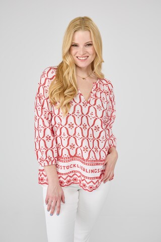 LIEBLINGSSTÜCK - Blusa 'Flonia' em vermelho: frente