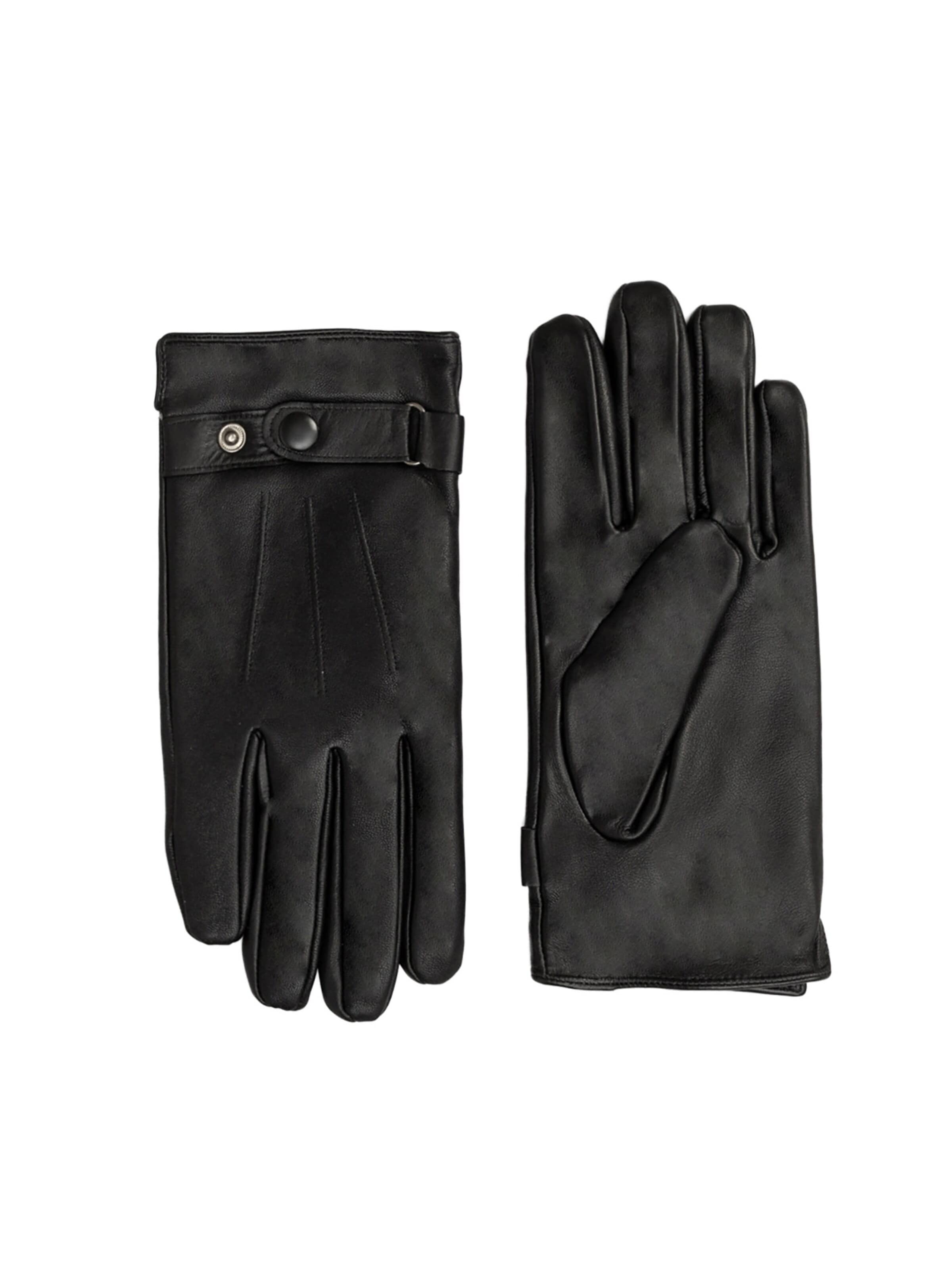 L'Arte Milano Fingerhandschuhe‌‌‌ in Schwarz: Vorderseite