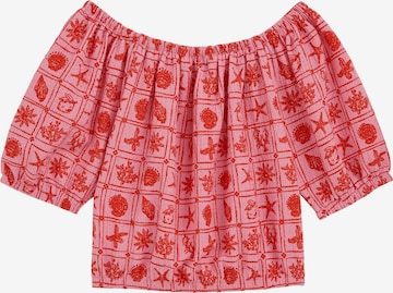 WE Fashion Pusero värissä vaaleanpunainen: etupuoli