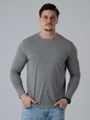 PANTONECLO Shirt 'Pantoneclo Men’s Crew Neck Long Sleeve T-Shirt- 3 PCS' in Grey