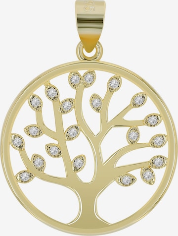 Akzent Anhänger 'Nerys, 925 Sterlingsilber, langlebig' in Gold: Vorderseite
