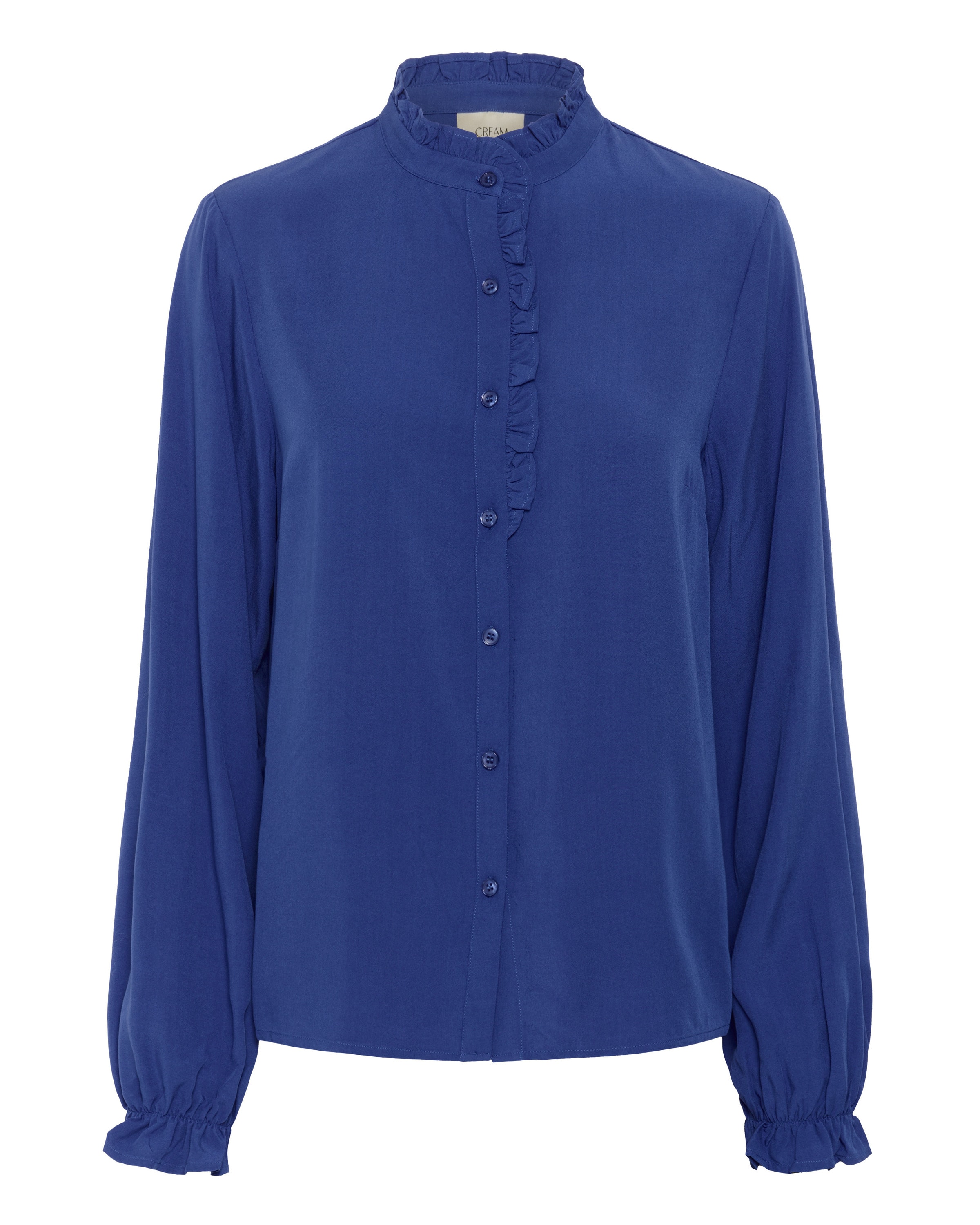 Cream Blouse 'Venea' in Blue: front