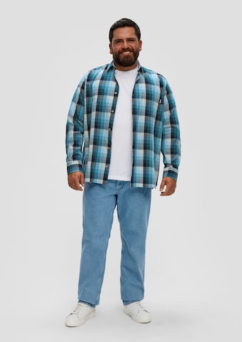 Coupe regular Chemise s.Oliver Red Label Big & Tall en bleu