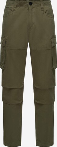 Coupe slim Pantalon cargo 'Merly' Ragwear en vert : devant