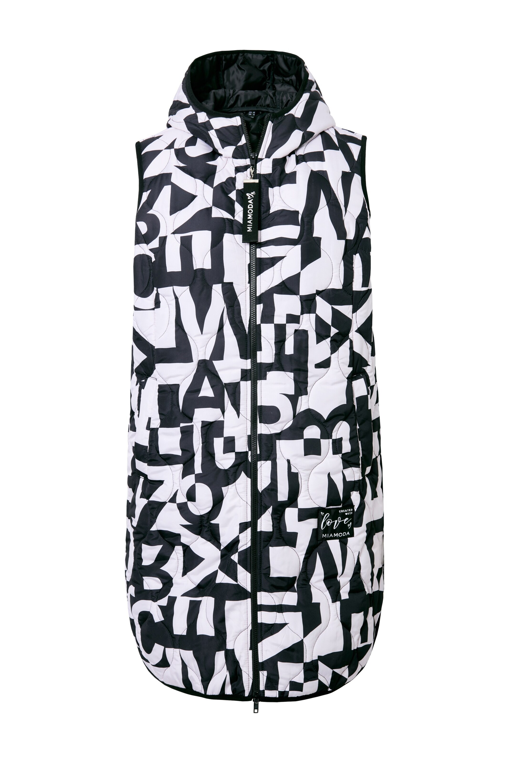 MIAMODA Weste in Schwarz: Vorderseite