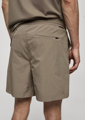 MANGO MAN Regular Pants 'Moon' in Green