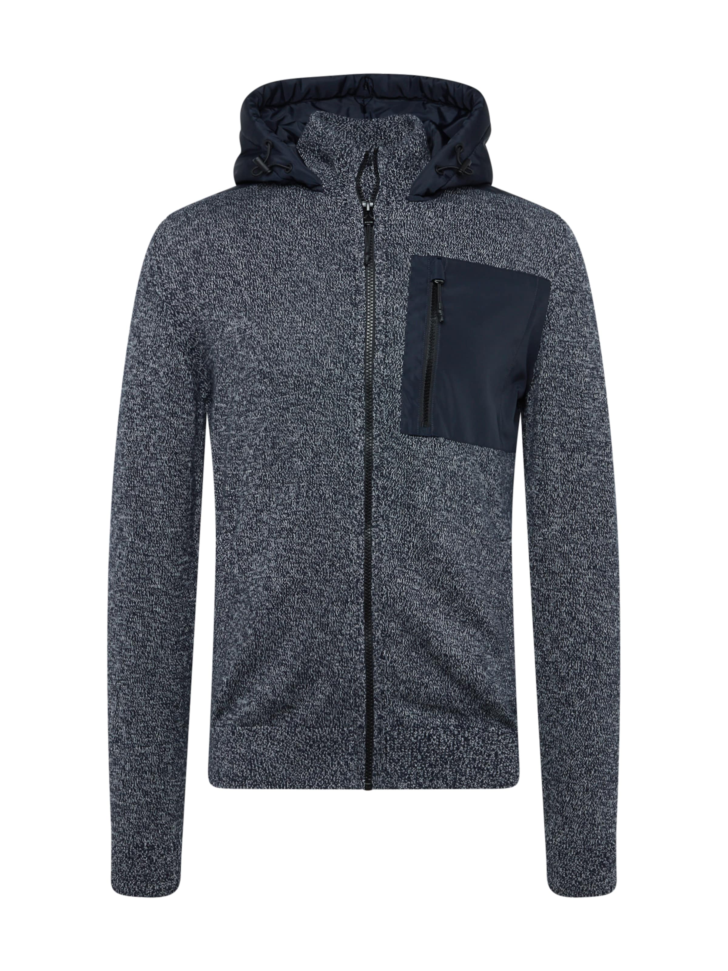 s.Oliver Gebreid vest in Blauw: voorkant