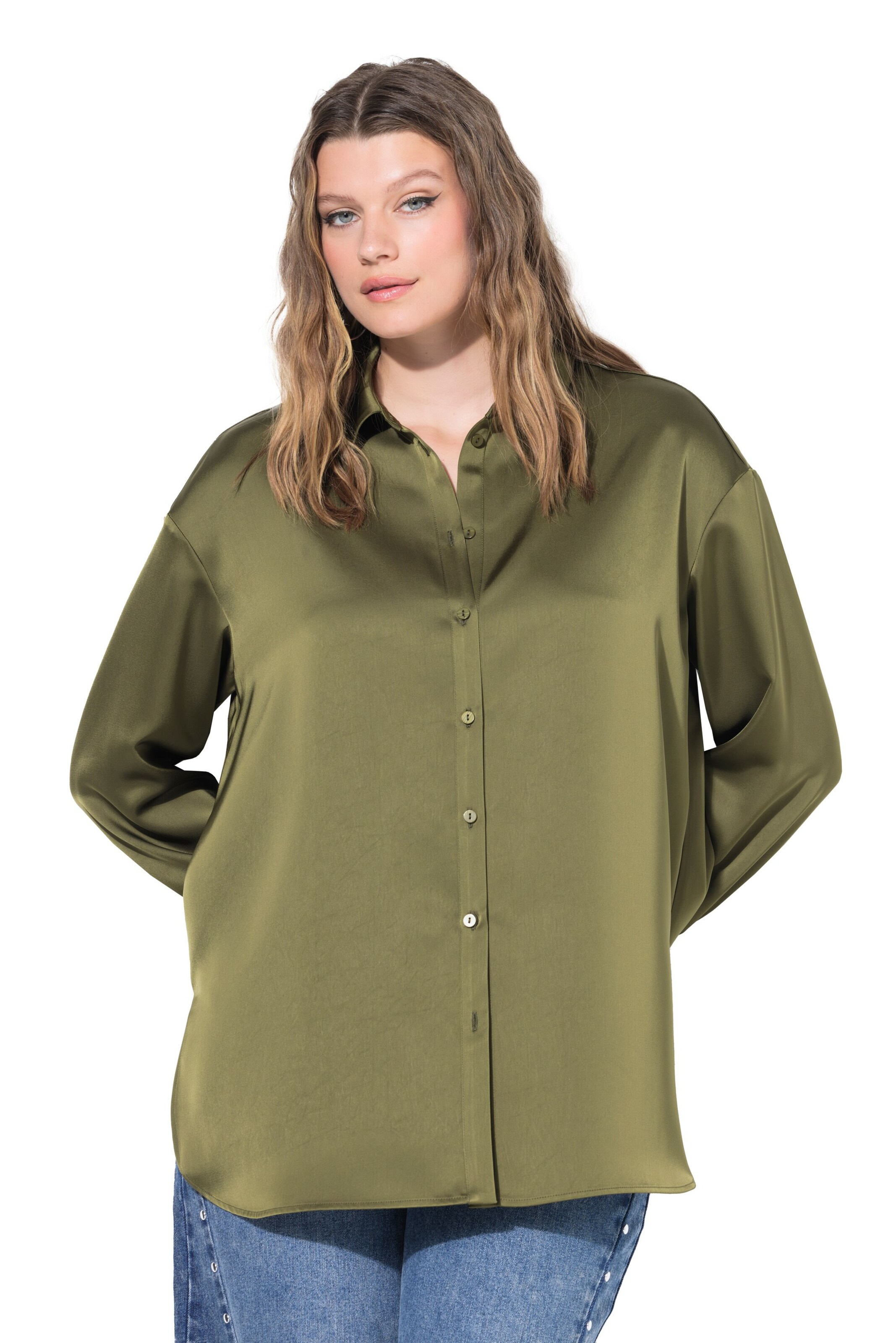 Studio Untold Blouse in Green: front
