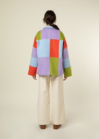 FRNCH PARIS Between-seasons coat 'FLORITA' in Mixed colours