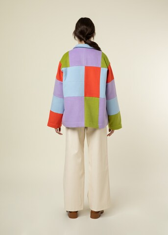 Manteau mi-saison 'FLORITA' FRNCH PARIS en mélange de couleurs