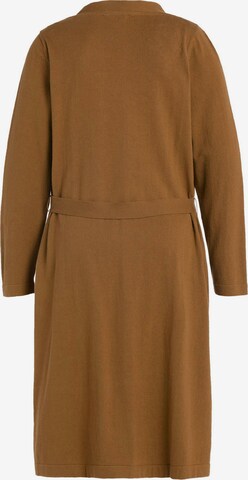 Ulla Popken Knit Cardigan in Brown