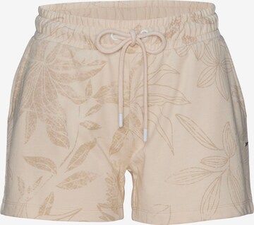 LASCANA Regular Pyjamahose in Beige: predná strana