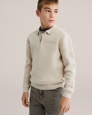WE Fashion Пуловер в бежово: отпред