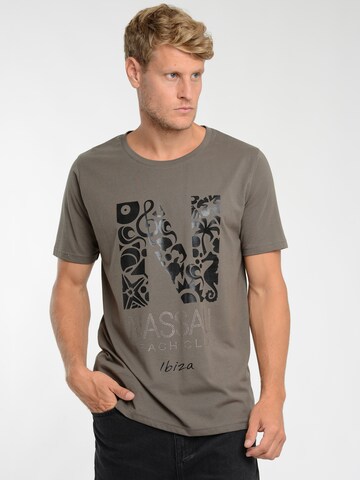 NASSAU Beach Club Shirt in Grey: front