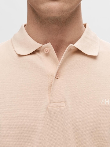 SELECTED HOMME Poloshirt 'Dante' in Pink