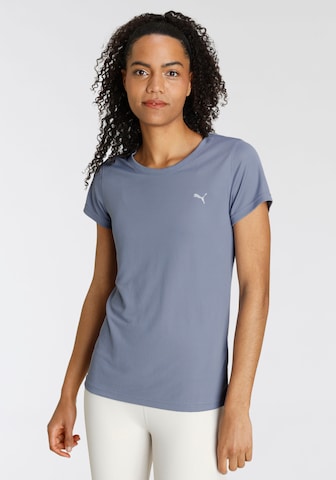 T-shirt fonctionnel PUMA en bleu : devant