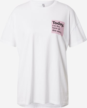 ONLY - Camiseta 'SONIA' en blanco: frente