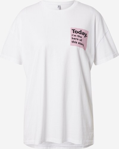 ONLY Majica 'ONLSONIA LIFE OVERSIZE S/S TEXT TOP BOX' u bijela, Pregled proizvoda