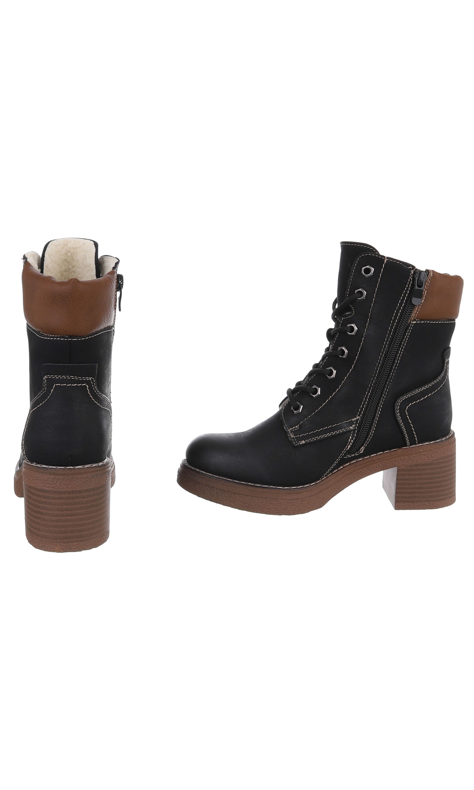 Ital-Design Stiefelette in Schwarz