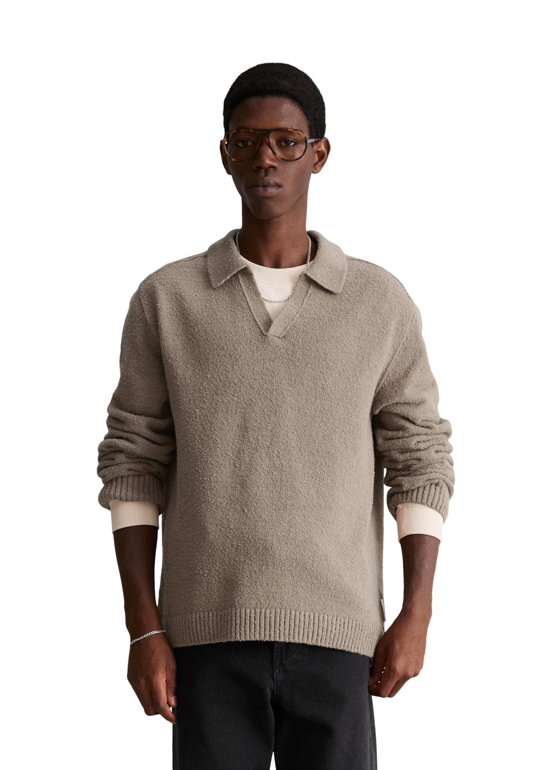 T-Shirt Marc O'Polo DENIM en marron : devant