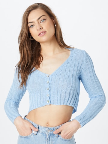 Nasty Gal - Casaco de malha em azul: frente