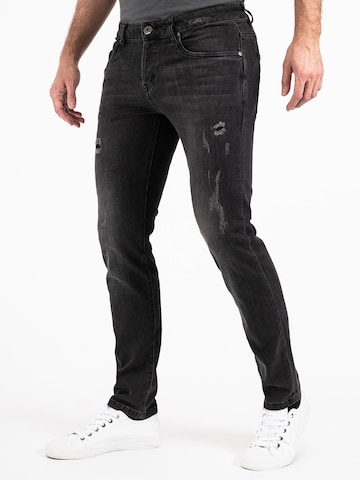 Coupe slim Jean 'München' Peak Time en gris