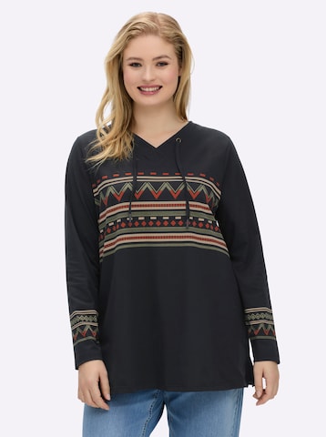 SHEEGO Majica | črna barva: sprednja stran