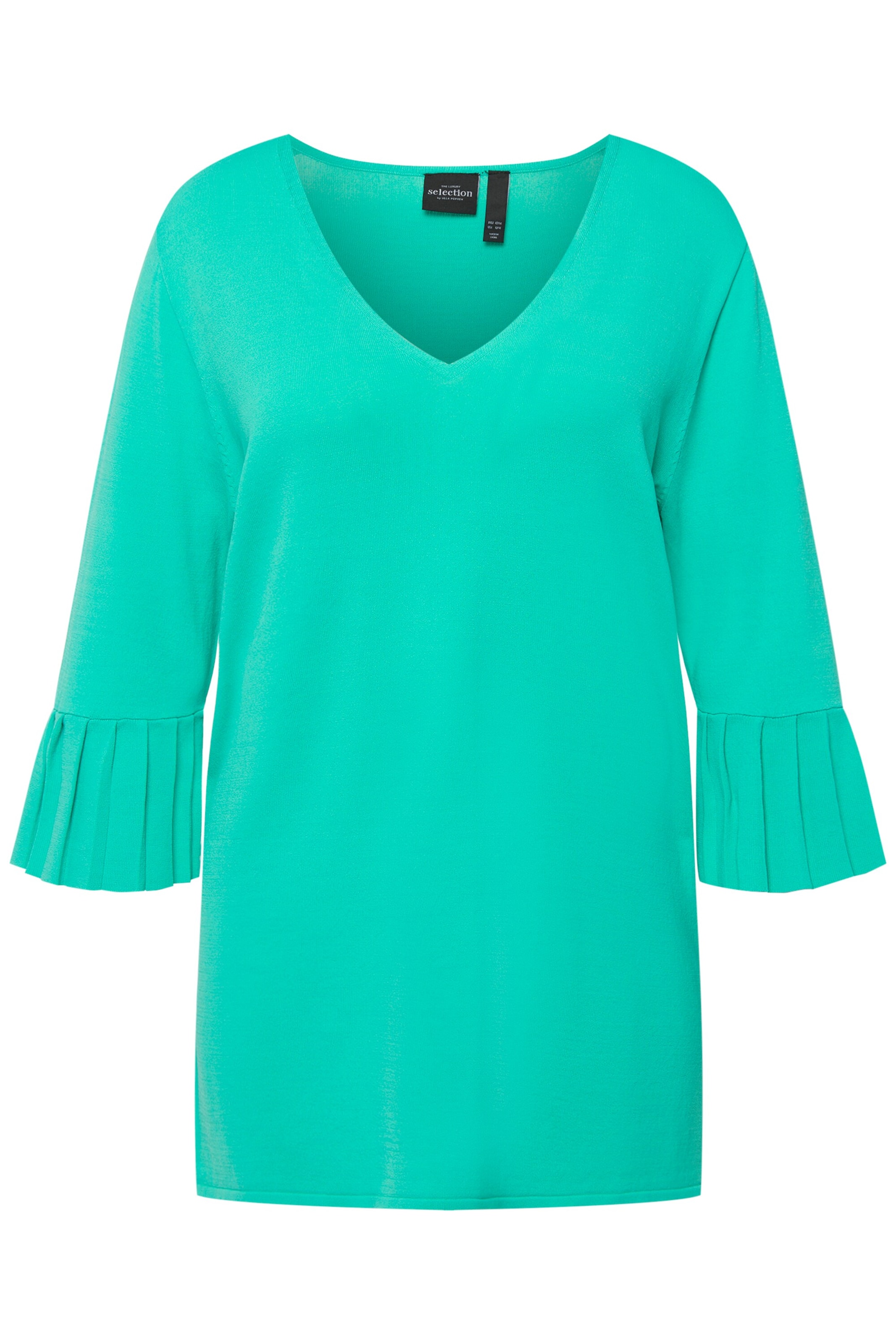 Ulla Popken Sweater in Green: front