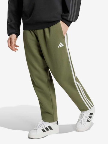 ADIDAS SPORTSWEARTapered Sportske hlače - zelena boja: prednji dio