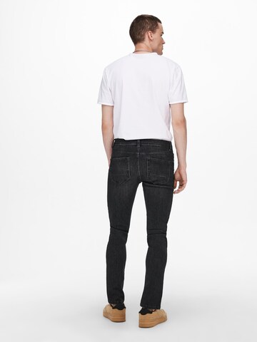 Only & Sons - Skinny Calças de ganga 'Loom Life' em preto