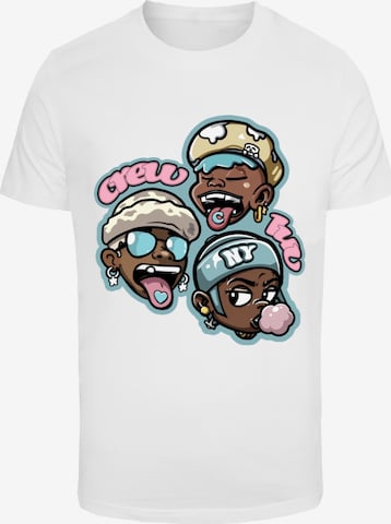 Mister Tee Shirt 'Crew Luv' in Wit: voorkant
