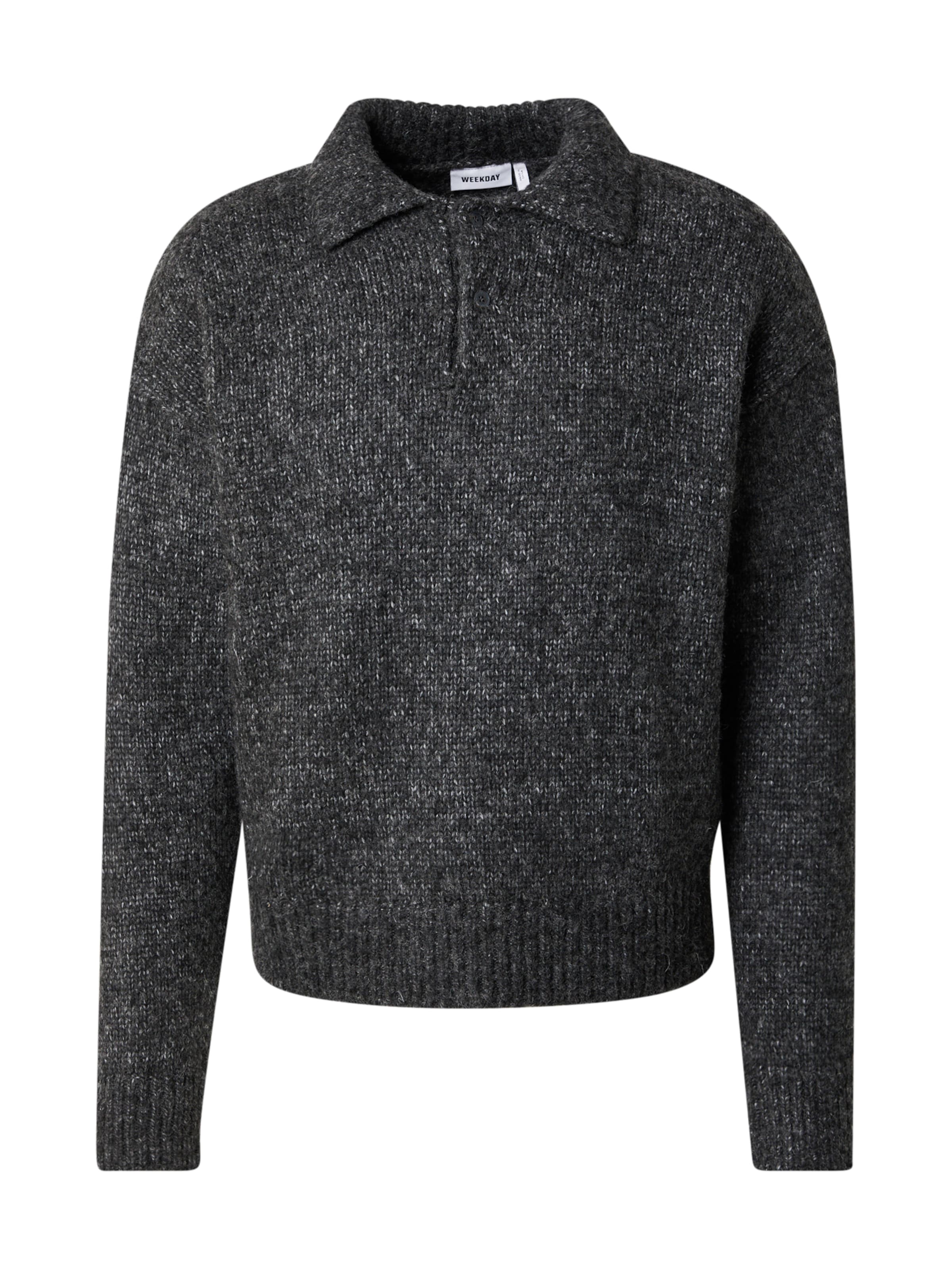 WEEKDAY Pullover 'Bobby' in Grau: Vorderseite