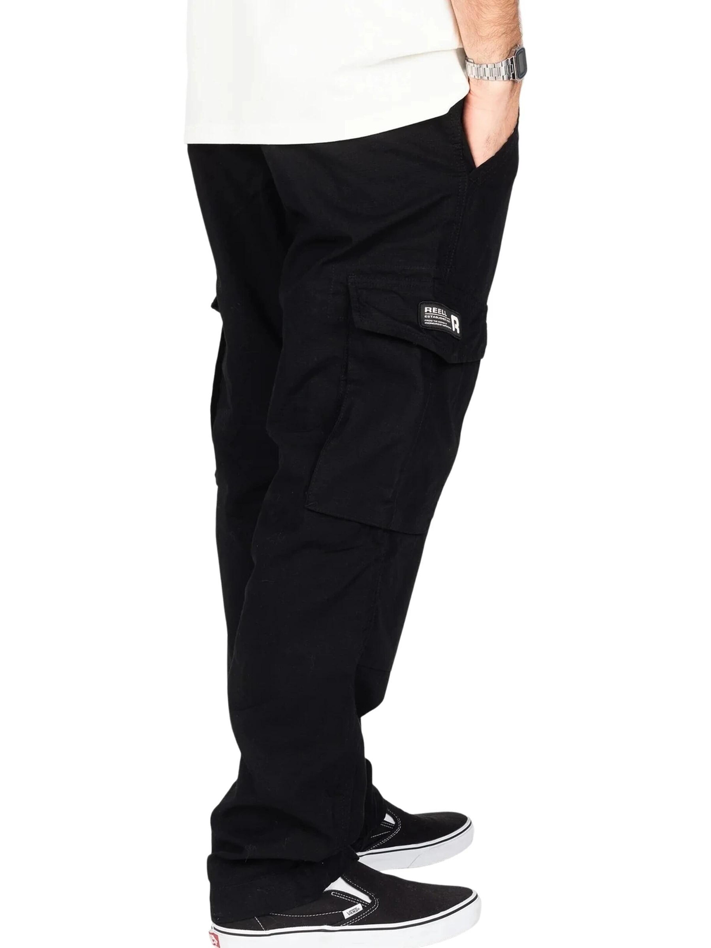 Regular Pantalon de sport 'Pantalon reel negro ripstop cargo pant' Reell en noir