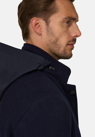 Boggi Milano Between-seasons coat in Blue