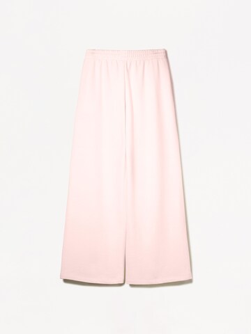 Bershka Zvonové kalhoty Kalhoty – pink