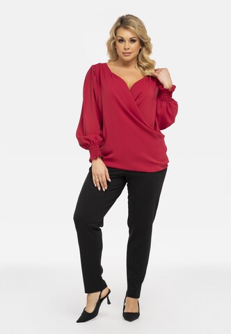 Karko Blouse 'Magma' in Rood