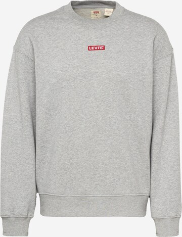 LEVI'S ® Mikina 'Relaxed Baby Tab Crew' – šedá: přední strana