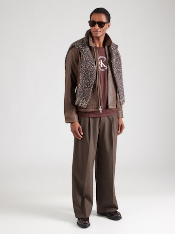 T-Shirt Calvin Klein Jeans en marron