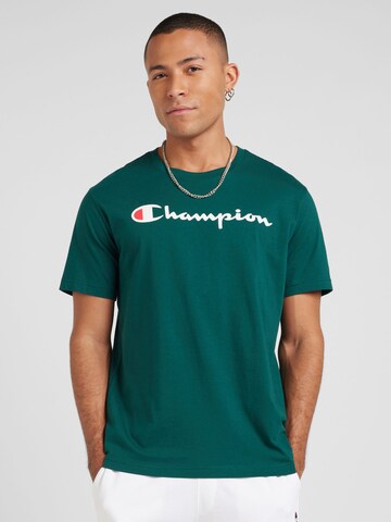 Champion Authentic Athletic Apparel Футболка в Зеленый: спереди