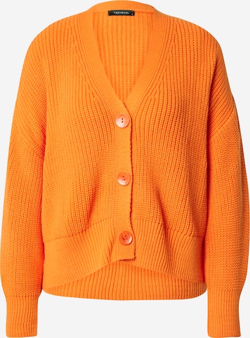 Trendyol Strickjacke in Orange: predná strana