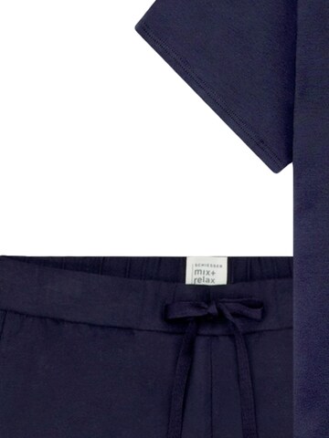SCHIESSER Pajama 'Mix & Relax' in Blue