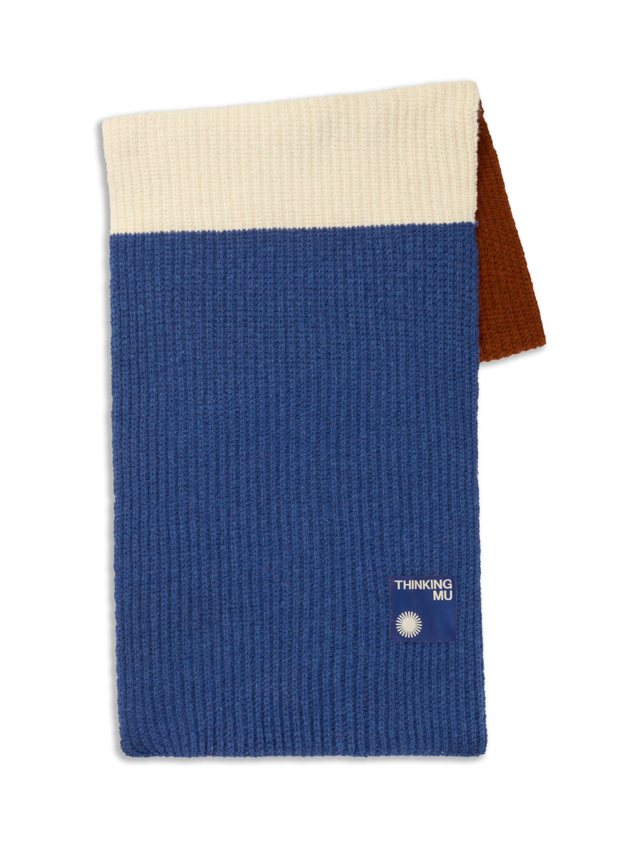 Fular 'SCARF UNISEX' de la Thinking MU pe maro: față