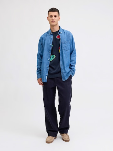 JACK & JONES Kampsun 'JORHOLIDAY', värv sinine